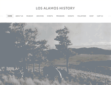 Tablet Screenshot of losalamoshistory.org